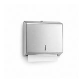 Wall-Mounted Stainless Steel Paper Towel Dispenser – Large Capacity Folded Tissue Dispenser (Brushed Silver Finish)
