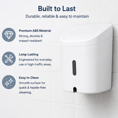 Wall-Mounted Smart Sensor Soap Dispenser – 500ml Automatic Hand Sanitizer Machine