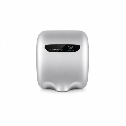 Heavy-Duty Wall-Mounted Automatic Hand Dryer – High-Velocity Airflow (Silver Finish)