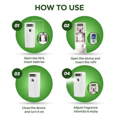 110 ml Automatic Air Freshener Dispenser – Programmable Wall-Mounted Fragrance Diffuser for Home & Commercial Use