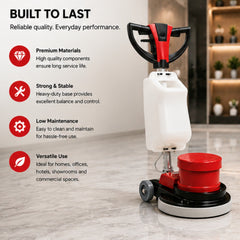 Heavy-Duty Single Disc Floor Scrubber Machine – Commercial Floor Cleaning & Polishing Machine with Solution Tank