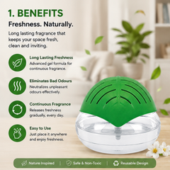 Electric Air Revitalizer & Water-Based Air Freshener – Plug-in Air Purifier with Odour Neutralizer (Available in Green & Orange)