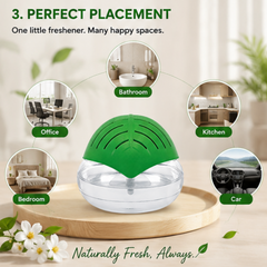 Electric Air Revitalizer & Water-Based Air Freshener – Plug-in Air Purifier with Odour Neutralizer (Available in Green & Orange)